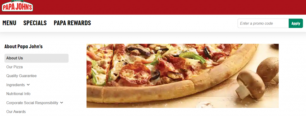 Papa Johns Promo codes April 2019